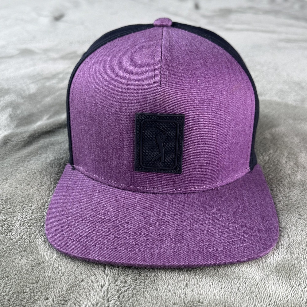 ProSeries Hat Cap Snap Back Mens One Size Purple Bump Cap Golf Baseball